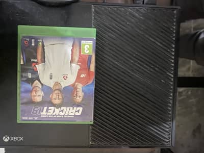 XBOX one with cricket 19 and wired controller