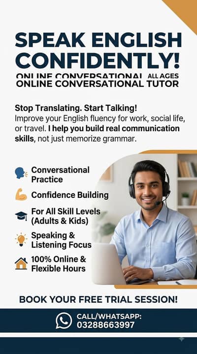 Conversational English Tutor | Build Speaking Fluency & Confidence