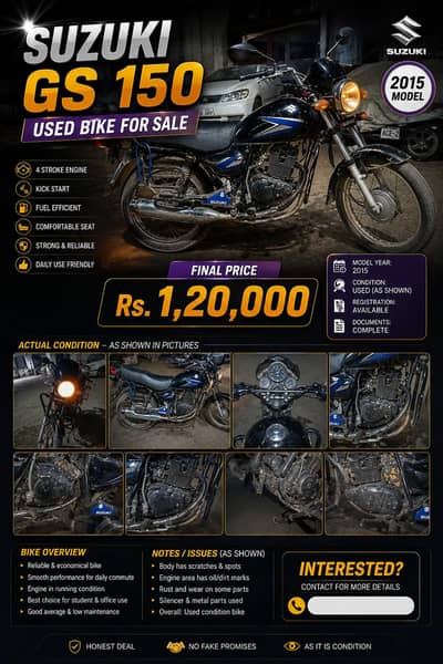 Suzuki gs 150 self start