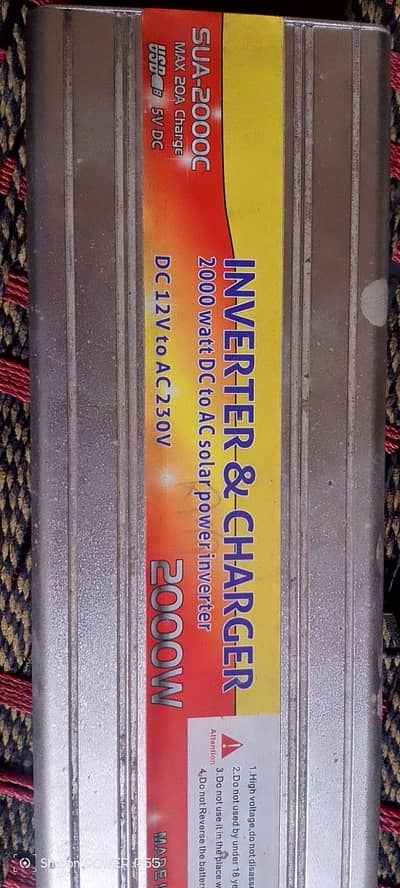 2000 watt DC to ac solar power Invert & charger