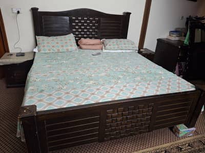 Double Bed ,Side Tables And Dressing Table