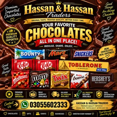 Premium Imported Chocolates | Hassan & Hassan Traders