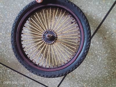 front and back 16 no cycle tyre with tube