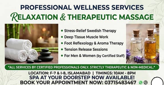SPA Home service Islamabad