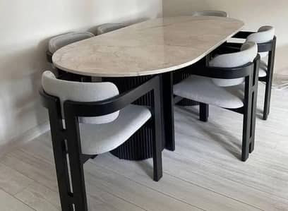 PREMIUM CUSTOMIZE WOODEN DINING TABLES SET AVAILABLE FOR SALE