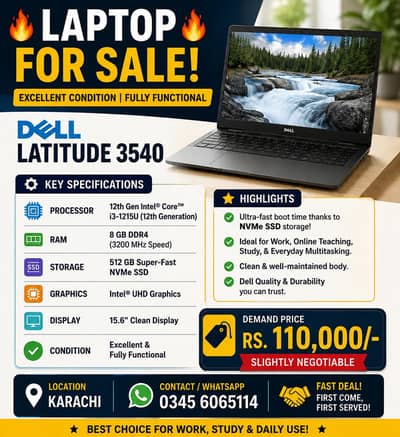 Laptop For sale