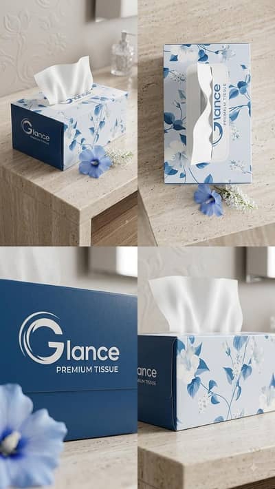 Glance Premium Tissu Box