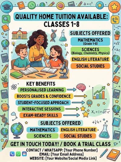 Quality Home Tuition Available