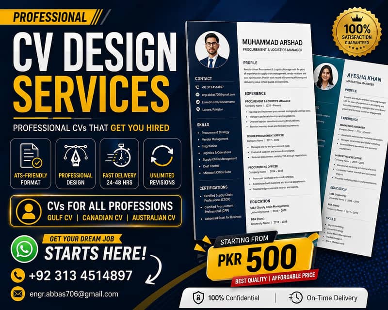 Expert CV Design Services 0