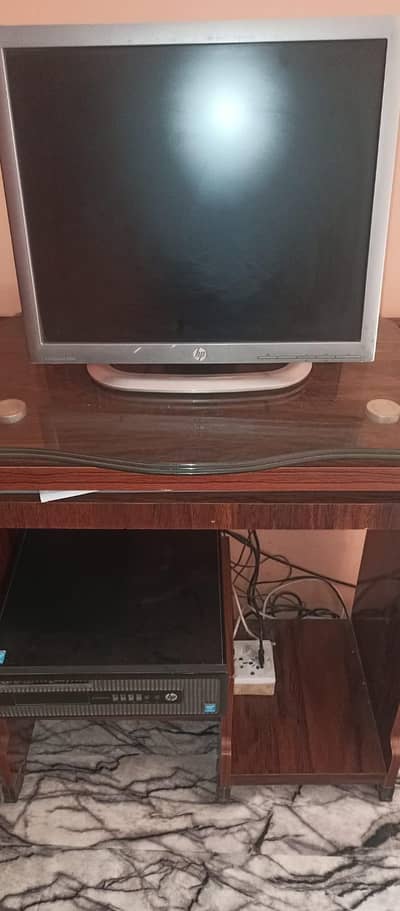 HP Desktop Computer with HP Monitor  Complete Setup