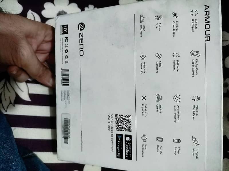 zero Armour model smart watch 4