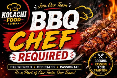 Bbq And Roll Paratha Chef Required