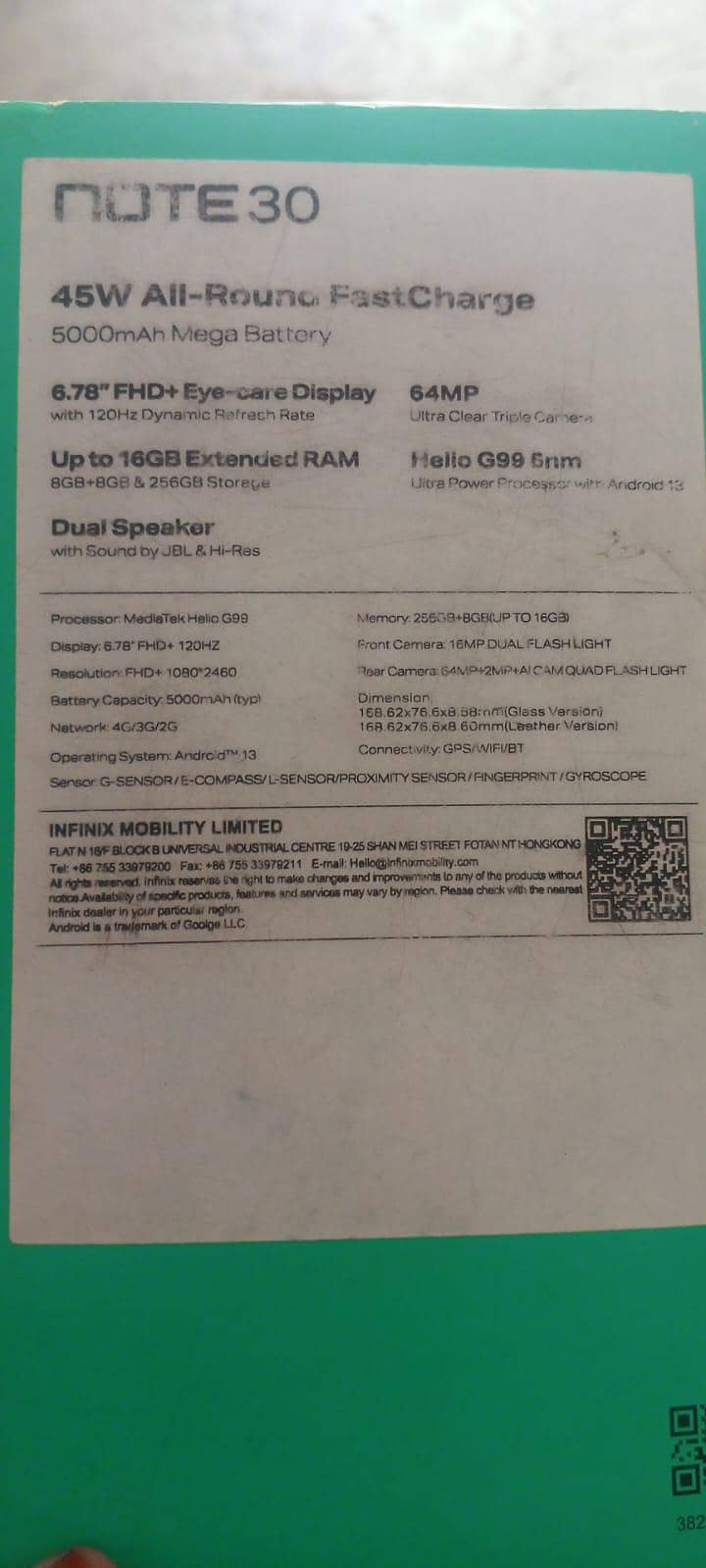 Infinix Note 30 6