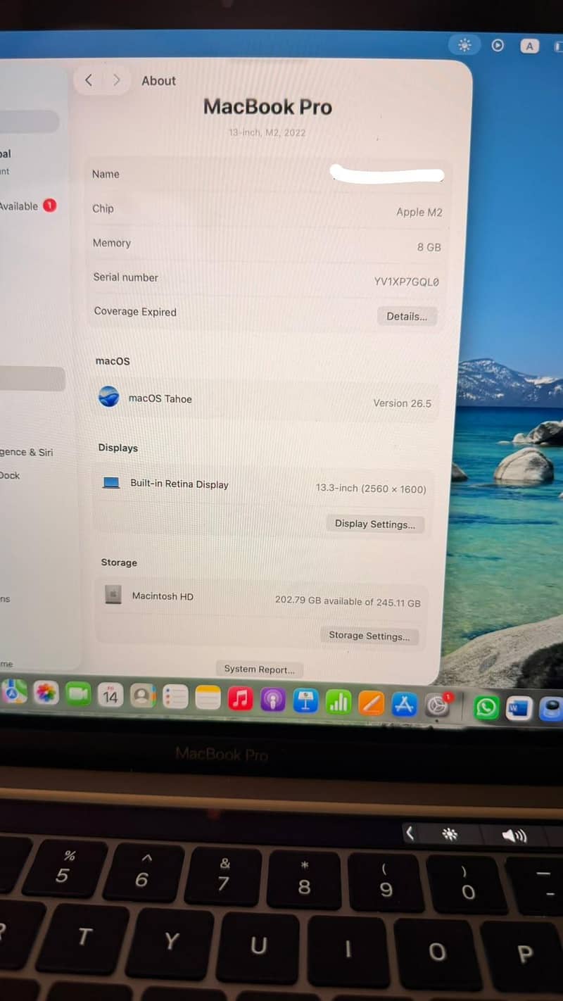 Mac book Pro M2 6