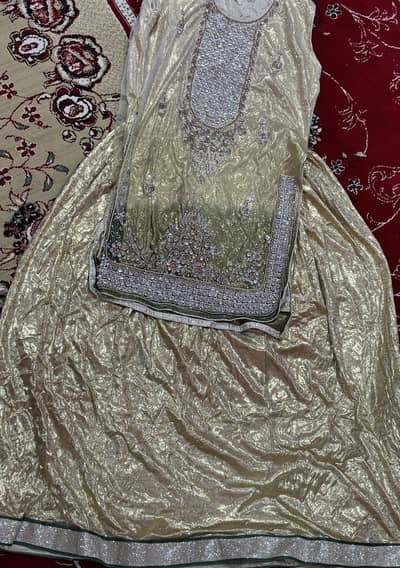 Branded new 2 piece lengha for wedding for age of 17 to 21 medium size