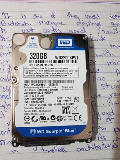320gb hard /hdd