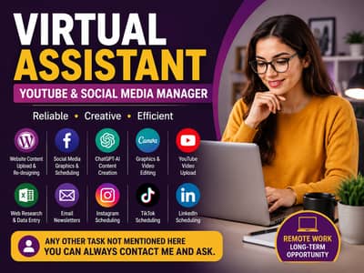 Virtual Assistant – YouTube & Social Media Management