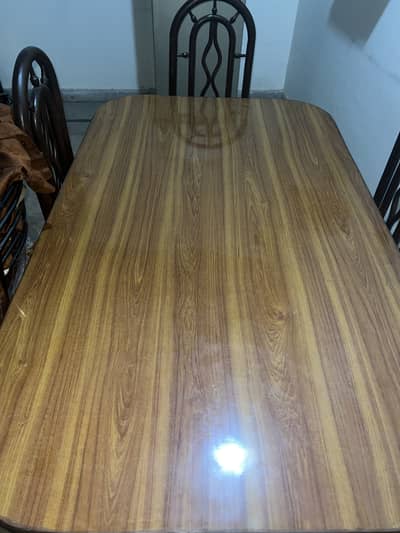 Dining table with 6 chairs for sale