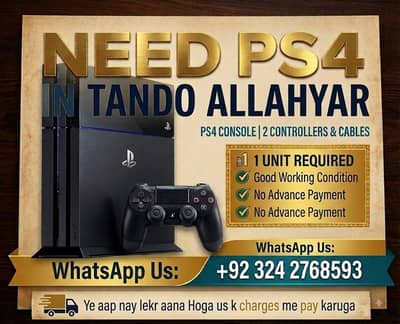 Playstation 4 slim Required