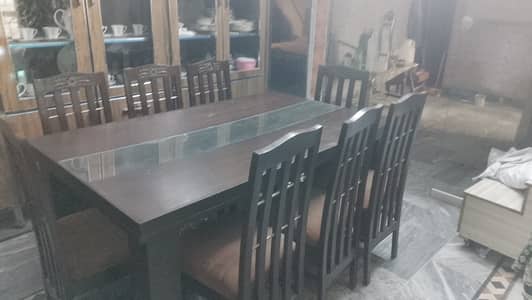 Dinning table with 8 chairs