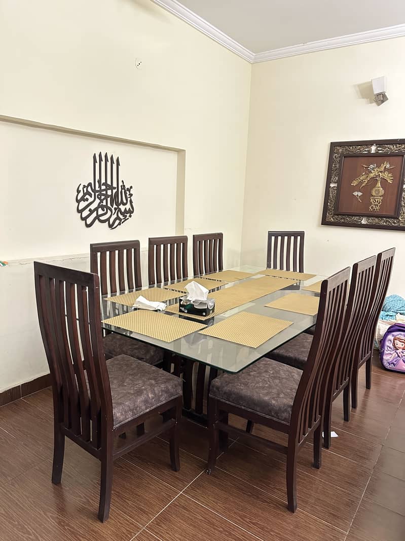 8 chairs dining table 1
