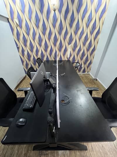 Office Workstation Table with Electrical & Internet Cables