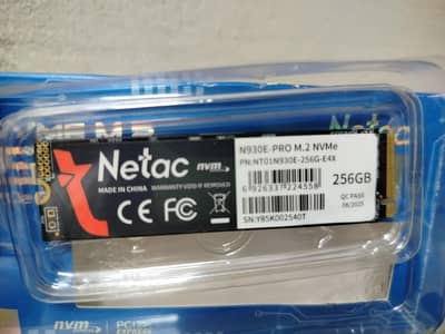 Netac 256gb Nvme M. 2 Single Cut SSD