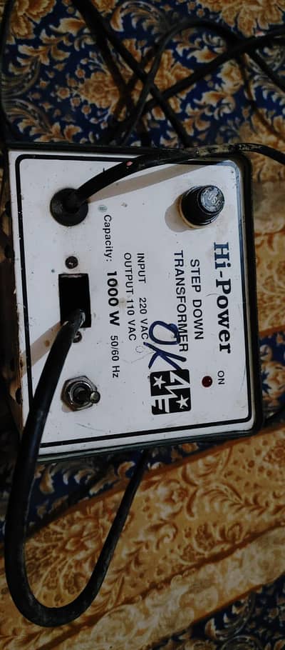 Hi-Power Step Down Transformer 1000W (220V to 110V)
