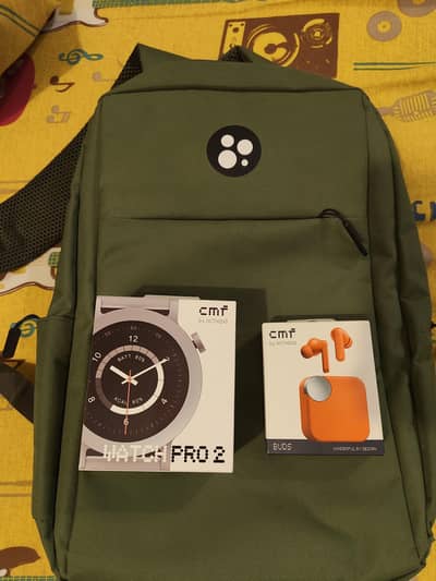 cmf Earbuds + cmf Watch pro 2 with exclusive super rare backpack
