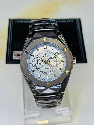 Trendora Premium Black Chain Strap Watch