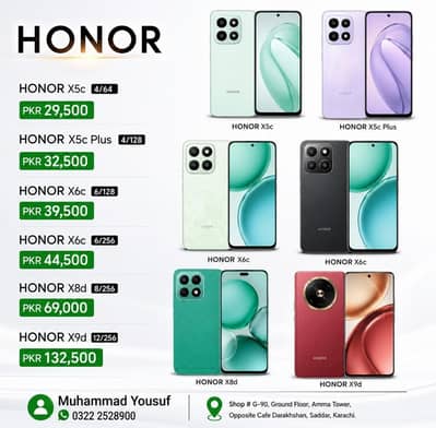 Honor X5c, X5c Plus, X6c, X8d, X9d Box Pack