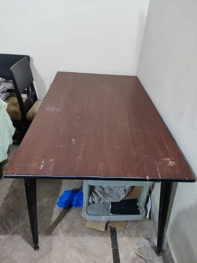 dining table set with 4 chairs pure wooden material