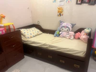 pure wooden beds with mattress