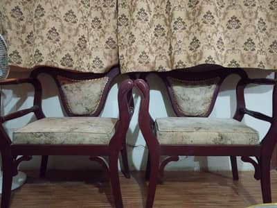 Wooden Sofa Set for Sale (Negotiable Price)