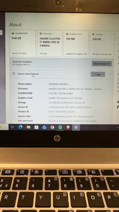 HP Elitebook 840 G3