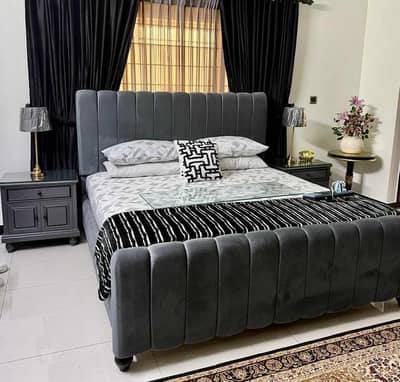 Bed set with dressing and deewan