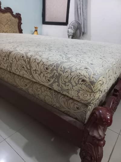 Wooden Queen Size Bed – Used, Good Condition