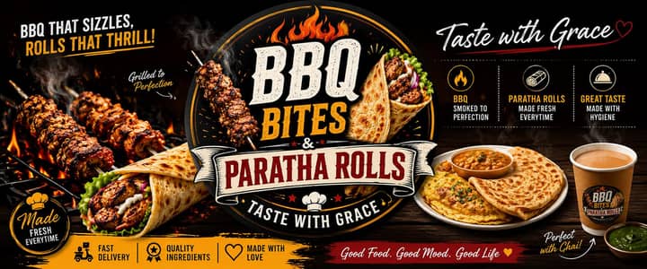 brbq roll pratha