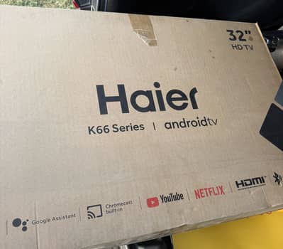 Haier 32 Inch K66 Android Smart LED TV – Brand New Pin Pack