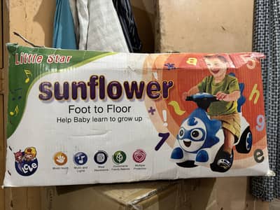 Box pack unused kids panda car