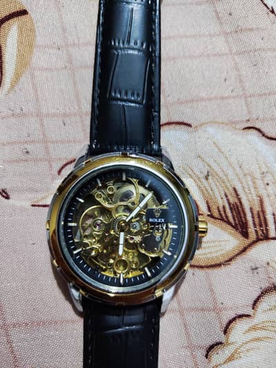 ROLEX SKELETON AUTO WATCH
