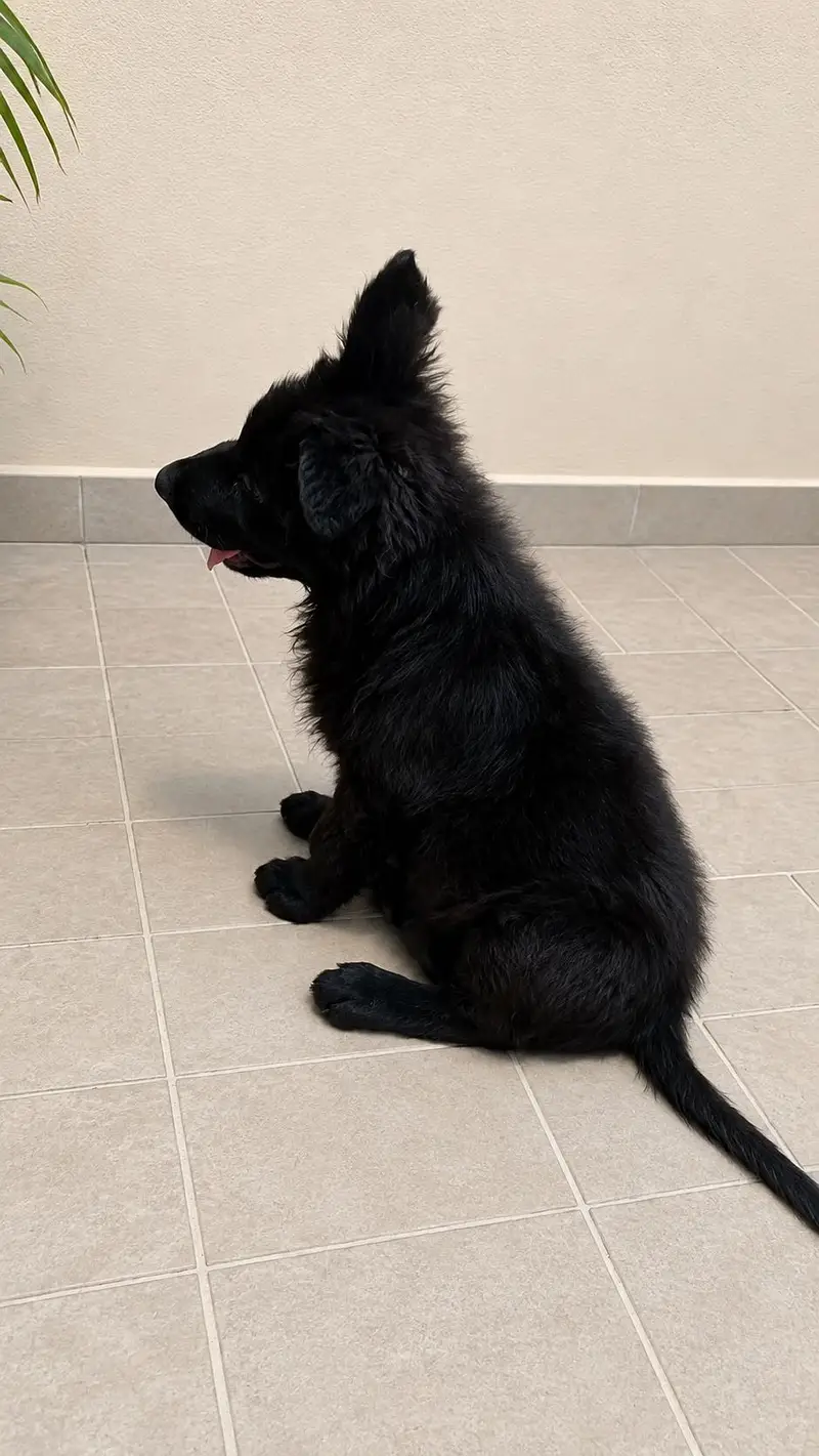 Black pedigreed german shepherd — photo 2