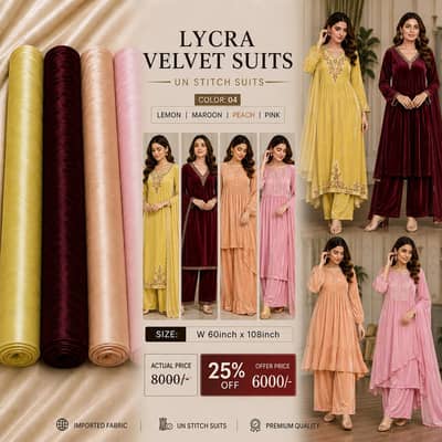 velvet Un-stitch Suits