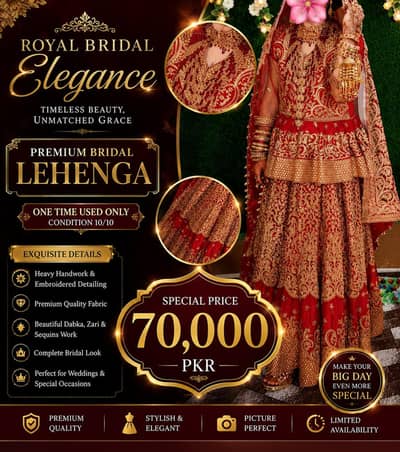 Bridals outfit buying Price 110k selling price 70k
