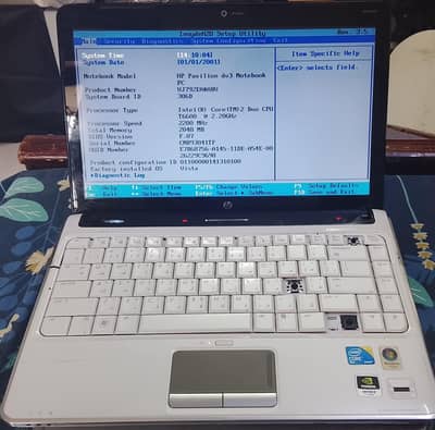 HP pavilion dv3 laptop 2 Gb without hard disk for sell