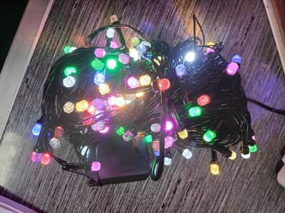 black wire fairy light Dimond lights