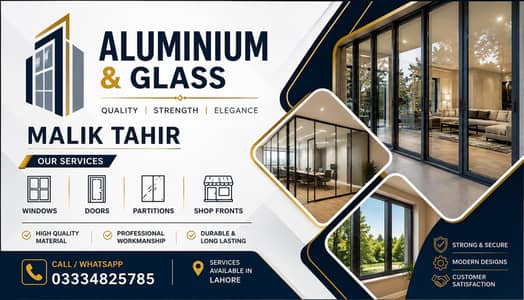 Aluminium & Glass Work in Lahore | Windows, Doors & Partitions