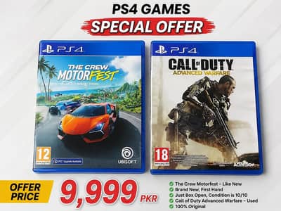 PS4 The Crew Motorfest + COD Advanced Warfare — Special Offer