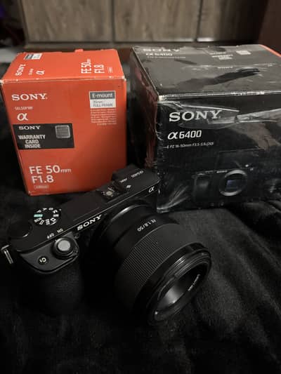 Sony a6400 with Sony 50mm 1.8