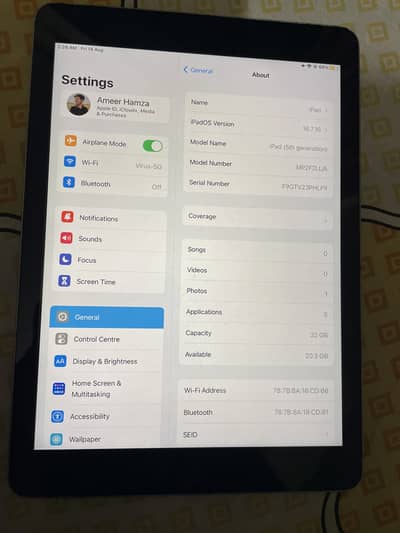 iPad 5th Generation 32GB All Ok